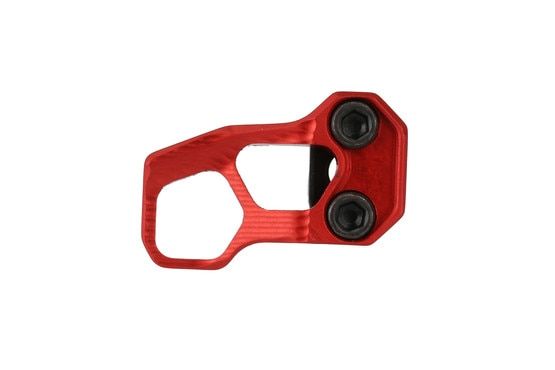 The Odin Works XMR 3 extended magazine release red anodized is compatible with Mil-Spec AR15